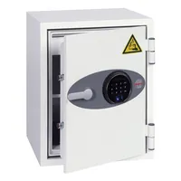 Phoenix Safe Tresor BS0441F Battery Fighter 63 l 95kg weiß mit Fingerabdruck Stahl, lackiert 5032548011953 Phoenix Safe