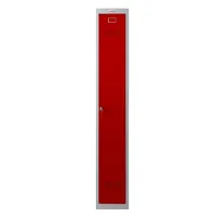 Phoenix Safe Spind grau, rot PL1130GRK, 1 Schließfach 30,0 x 50,0 x 183,0 cm 5032548008335 Phoenix Safe
