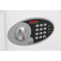 Phoenix Safe Tresor KS0031E Cygnus 30 Schlüssel 6,5kg weiß mit Elektronikschloss Metall 5032548101791 Phoenix Safe