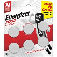 Energizer Knopfzellen, CR2032, 3 Volt 7638900447927 Energizer 6 Stück
