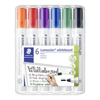 Staedtler Boardmarker-Set Lumocolor 351, 351-WP6, Etui, 6-farbig sortiert, 2mm Rundspitze 4007817328941 Staedtler 6 Stück