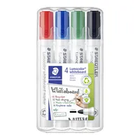 Staedtler Boardmarker-Set Lumocolor 351, 351-WP4, Etui, 4-farbig sortiert, 2mm Rundspitze 4007817328934 Staedtler 4 Stück