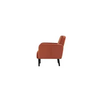 meet powered by PAPERFLOW 2-Sitzer Sofa LISBOA rost schwarz Stoff 124,0 x 81,5 x 83,0 cm, 1 St.