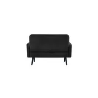 meet powered by PAPERFLOW 2-Sitzer Sofa LISBOA schwarz Stoff 124,0 x 81,5 x 83,0 cm, 1 St.