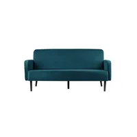 meet powered by PAPERFLOW 3-Sitzer Sofa LISBOA grün schwarz Stoff 176,0 x 81,5 x 83,0 cm, 1 St.