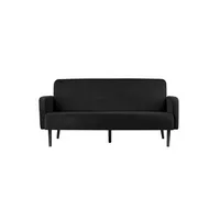 meet powered by PAPERFLOW 3-Sitzer Sofa LISBOA schwarz Stoff 176,0 x 81,5 x 83,0 cm, 1 St.
