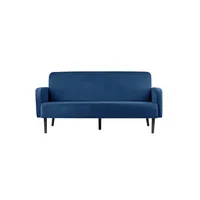 meet powered by PAPERFLOW 3-Sitzer Sofa LISBOA blau schwarz Stoff 176,0 x 81,5 x 83,0 cm, 1 St.