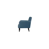 meet powered by PAPERFLOW 2-Sitzer Sofa LISBOA blau schwarz Stoff 124,0 x 81,5 x 83,0 cm, 1 St.
