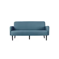 meet powered by PAPERFLOW 3-Sitzer Sofa LISBOA blau schwarz Stoff 176,0 x 81,5 x 83,0 cm, 1 St.
