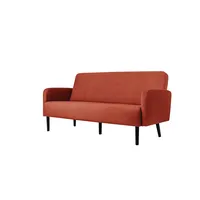 meet powered by PAPERFLOW 3-Sitzer Sofa LISBOA braun schwarz Stoff 176,0 x 81,5 x 83,0 cm, 1 St.