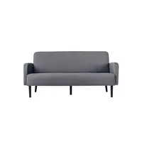 meet powered by PAPERFLOW 3-Sitzer Sofa LISBOA grau schwarz Stoff 176,0 x 81,5 x 83,0 cm, 1 St.