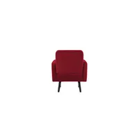 meet powered by PAPERFLOW Sessel LISBOA rot schwarz Stoff 71,0 x 81,5 x 83,0 cm, 1 St.