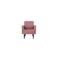 meet powered by PAPERFLOW Sessel LISBOA rosa schwarz Stoff 71,0 x 81,5 x 83,0 cm, 1 St.