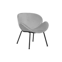 meet powered by PAPERFLOW Sessel SMILE grau schwarz Stoff 72,0 x 68,5 x 75,0 cm, 1 St.