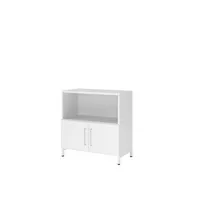 Hammerbacher Regalschrank FlexWall VFW28T1KUWWBS, nein, 2 OH, weiß, 80x82,8x41,7cm (BxHxT) 4032062307465 Hammerbacher 2 Stück