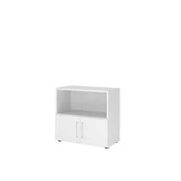 Hammerbacher Regalschrank FlexWall VFW28T1KG/W/W/BS, nein, 2 OH, weiß, 80x74,6x40cm (BxHxT) 4032062307403 Hammerbacher 2 Stück