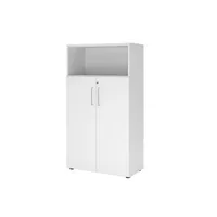 Hammerbacher Regalschrank FlexWall VFW48T3KG/W/W/BS, abschließbar, 4 OH, weiß, 80x145x40cm (BxHxT) 4032062307762 Hammerbacher 4 Stück