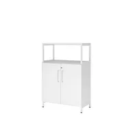 Hammerbacher Regalschrank FlexWall VFW38T2RUWWBS, abschließbar, 3 OH, weiß, 80x118x41,7cm (BxHxT) 4032062307700 Hammerbacher 3 Stück