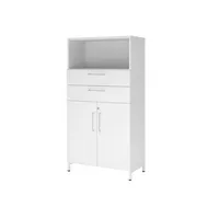 Hammerbacher Regalschrank FlexWall VFW48K2KUWWBS, abschließbar, 3 OH, weiß, 80x153,2x41,7cm (BxHxT) 4032062308301 Hammerbacher 5 Stück