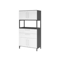 Hammerbacher Regalschrank FlexWall VFW48K7RUGWBS, nein, 3 OH, grafit/weiß, 80x153,2x41,7cm (BxHxT) 4032062308578 Hammerbacher 6 Stück