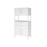 Hammerbacher Regalschrank FlexWall VFW48K7RUWWBS, nein, 3 OH, weiß, 80x153,2x41,7cm (BxHxT) 4032062308547 Hammerbacher 6 Stück