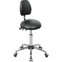 Mey Chair Sitzhocker 09129 Assistant Basic, schwarz, mit Rollen, höhenverstellbar, bis 120kg 4260046929642 Meychair
