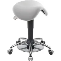 Mey Chair Sitzhocker 04145 Assistant Basic, weiß, mit Rollen, höhenverstellbar, bis 120kg 4260046925705 Meychair