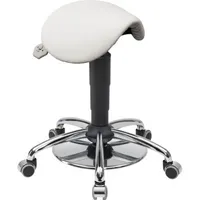 Mey Chair Sitzhocker 04150 Assistant Basic, weiß, mit Rollen, höhenverstellbar, bis 120kg 4260046929598 Meychair