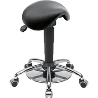 Mey Chair Sitzhocker 04149 Assistant Basic, schwarz, mit Rollen, höhenverstellbar, bis 120kg 4260046929581 Meychair