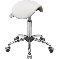 Mey Chair Sitzhocker 04143 Assistant Basic, weiß, mit Rollen, höhenverstellbar, bis 120kg 4260046928928 Meychair