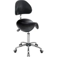 Mey Chair Sitzhocker 04136 Assistant Basic, schwarz, mit Rollen, höhenverstellbar, bis 120kg 4260046929864 Meychair