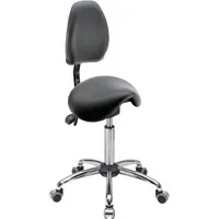 Mey Chair Sitzhocker 04132 Assistant Basic, schwarz, mit Rollen, höhenverstellbar, bis 120kg 4260046929307 Meychair