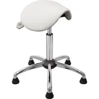 Mey Chair Sitzhocker 04141 Assistant Basic, weiß, mit Bodengleitern, höhenverstellbar, bis 120kg 4260046928942 Meychair