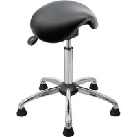 Mey Chair Sitzhocker 04140 Assistant Basic, schwarz, mit Bodengleitern, höhenverstellbar, bis 120kg 4260046928935 Meychair