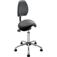 Mey Chair Sitzhocker 04130 Assistant Basic, schwarz, mit Bodengleitern, höhenverstellbar, bis 120kg 4260046929536 Meychair