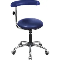 Mey Chair Sitzhocker 09709 A20, blau, mit Rollen, höhenverstellbar, bis 120kg 4260046923954 Meychair