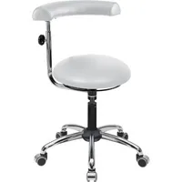 Mey Chair Sitzhocker 09710 A20, weiß, mit Rollen, höhenverstellbar, bis 120kg 4260046923961 Meychair