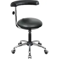 Mey Chair Sitzhocker 09702 A20, schwarz, mit Rollen, höhenverstellbar, bis 120kg 4260046924333 Meychair