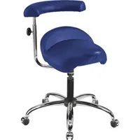 Mey Chair Sitzhocker 09721 A20, blau, mit Rollen, höhenverstellbar, bis 120kg 4260046924371 Meychair