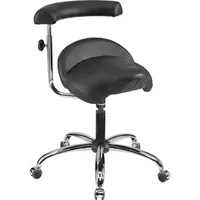 Mey Chair Sitzhocker 09701 A20, schwarz, mit Rollen, höhenverstellbar, bis 120kg 4260046924111 Meychair