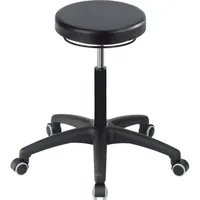 Mey Chair Hocker 09058 A1S-TR-PUA3, schwarz, mit Rollen, höhenverstellbar, bis 120kg 4260046923091 Mey Chair