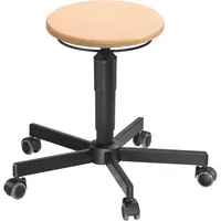 Mey Chair Sitzhocker 09002 Assistant Basic A1, buche, mit Rollen, höhenverstellbar, bis 120kg 4260046922711 Meychair