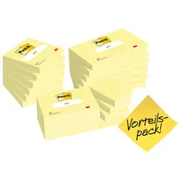 3M Haftnotizen 6546-6556+65312, Notes, 76 x 76 mm,127 x 76 mm, 51 x 38 mm, gelb, quadratisch, rechteckig 4064035092306 3M 24 Stück