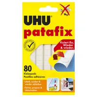 UHU Klebepads 48810 patafix, 80 Stück, 10x10mm (BxL), wiederablösbar 4026700488104 UHU 80 Stück