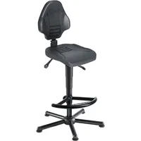 Mey Chair Arbeitsdrehstuhl W13-25-H-PU-FS8, schwarz / schwarz, bis 250kg, ohne Kopfstütze 4260046922377 Mey Chair