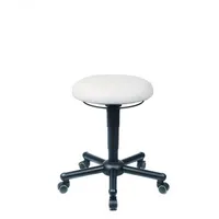 Mey Chair Sitzhocker 10024 Assistant Pro A19 XXL, weiß, mit Rollen, höhenverstellbar, bis 250kg 4262367690812 Meychair