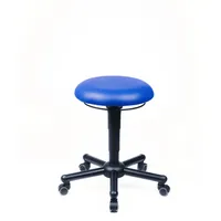 Mey Chair Hocker 10023 A19-TR-KL, blau, mit Rollen, höhenverstellbar, bis 250kg 4262367690805 Mey Chair