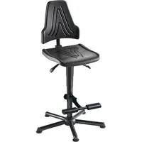 Mey Chair Arbeitsdrehstuhl W19-25-H-PU-AH2, schwarz / schwarz, bis 250kg, ohne Kopfstütze 4260046923664 Mey Chair