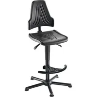 Mey Chair Arbeitsdrehstuhl W19-25-H-PU-FS3, schwarz / schwarz, bis 250kg, ohne Kopfstütze 4260046923657 Mey Chair