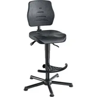 Mey Chair Arbeitsdrehstuhl W15-25-H-PU-FS3, schwarz / schwarz, bis 250kg, ohne Kopfstütze 4260046928713 Mey Chair
